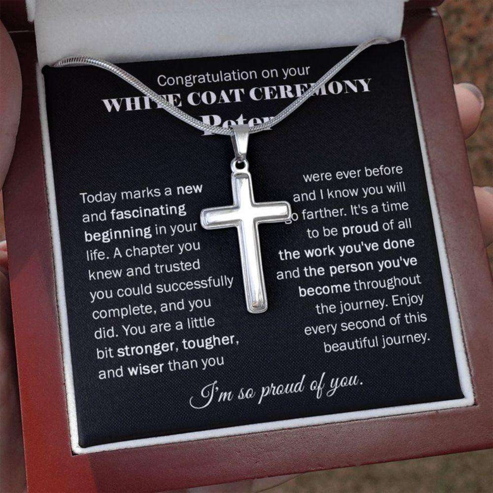 Boyfriend Necklace, Friend Necklace, White Coat Ceremony Gift For Him, Medical School Graduation Gift Gifts For Boyfriend Rakva