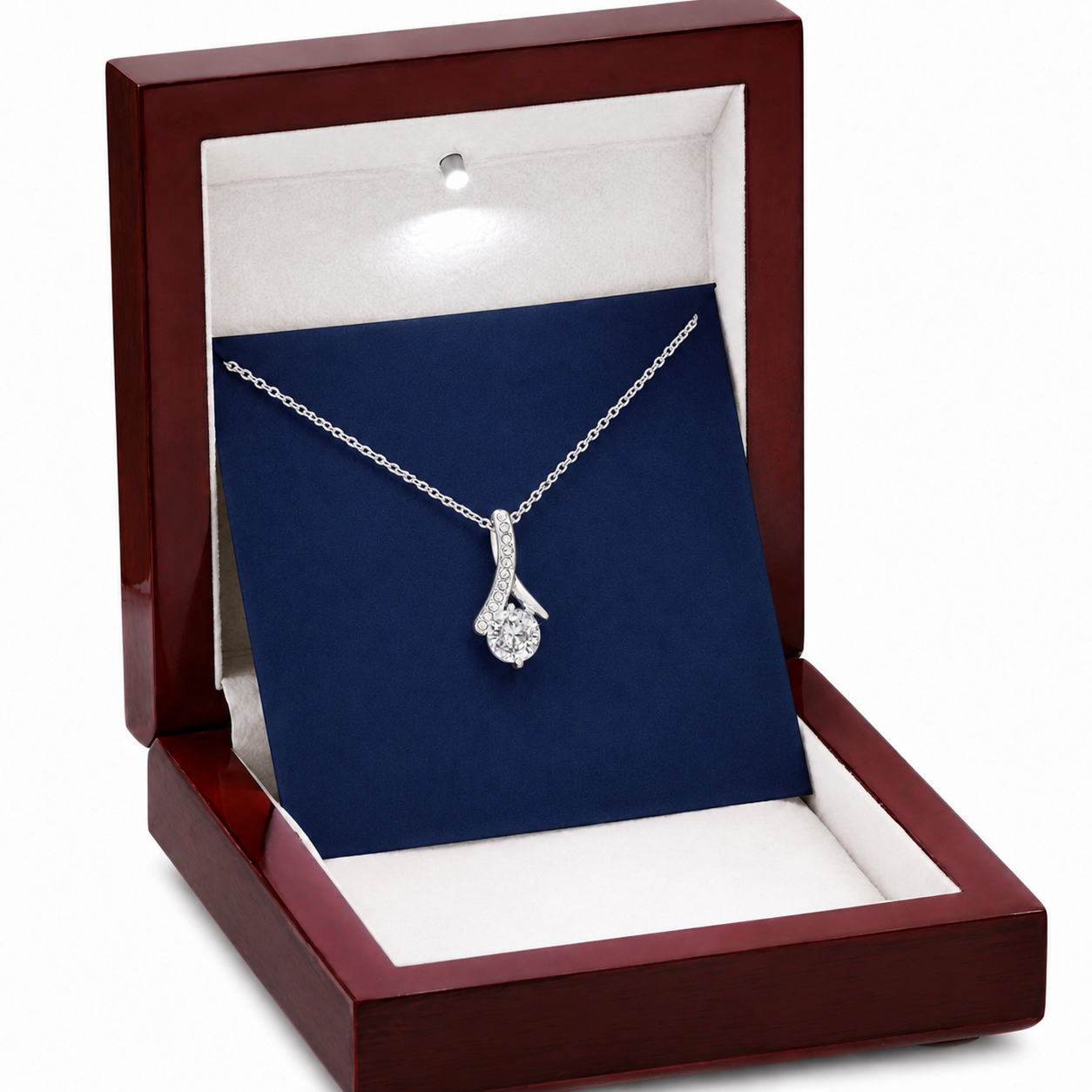 Rakva To My Wife Heart Necklace, Romantic Love Gift for Wife, Forever Love Gift for Her, Anniversary Gift