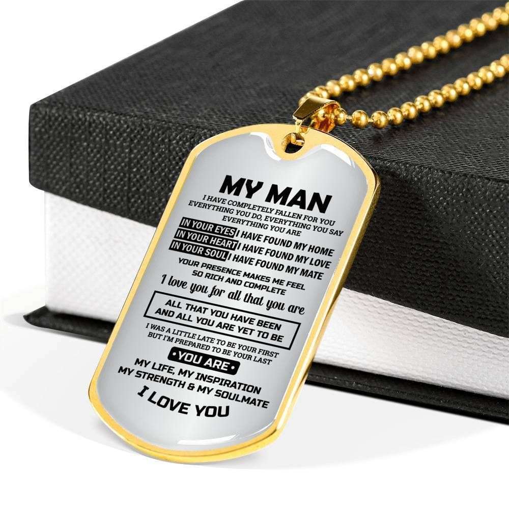 Custom Picture Dog Tag You Are My Life Dog Tag Military Chain Necklace For Your Man Rakva