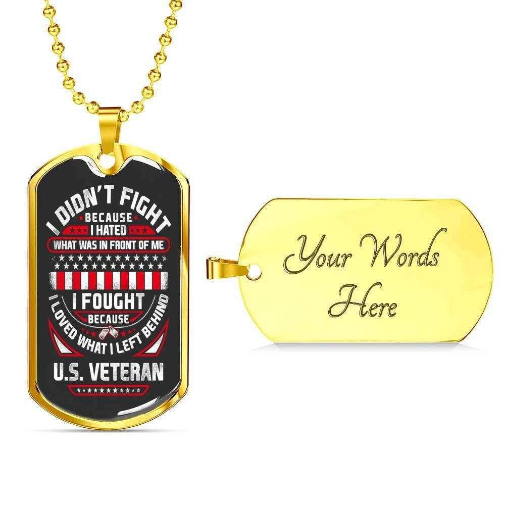 Custom Us Veteran Silver Dog Tag Military Chain Necklace Giving Boys Dog Tag Rakva
