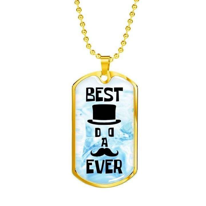 Dad Dog Tag Custom Picture Father’S Day, Best Dad Ever Beard Dog Tag Necklace Gift For Dad Father's Day Rakva