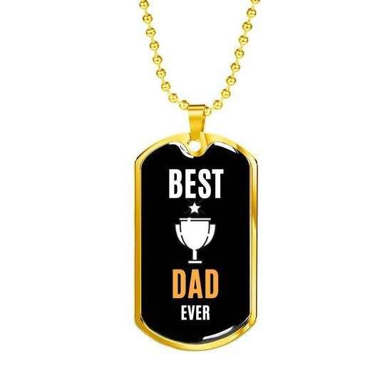 Dad Dog Tag Custom Picture Father’S Day, Best Dad Ever Champion Dog Tag Necklace Gift For Dad Father's Day Rakva