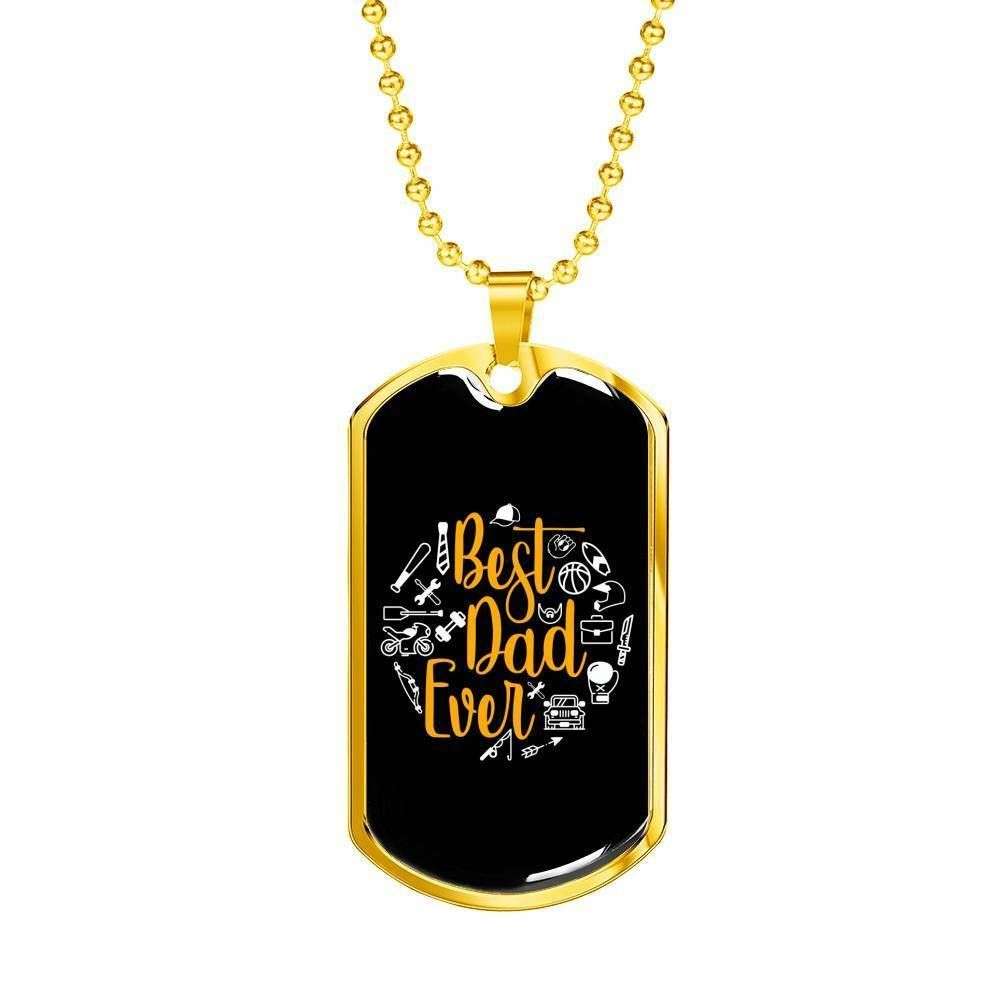 Dad Dog Tag Custom Picture Father’S Day, Best Dad Ever Dog Tag Necklace Gift For Men V3 Father's Day Rakva