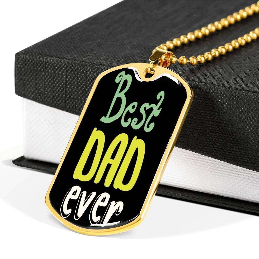 Dad Dog Tag Custom Picture Father’S Day, Best Dad Ever Dog Tag Necklace Gift For Men V4 Father's Day Rakva