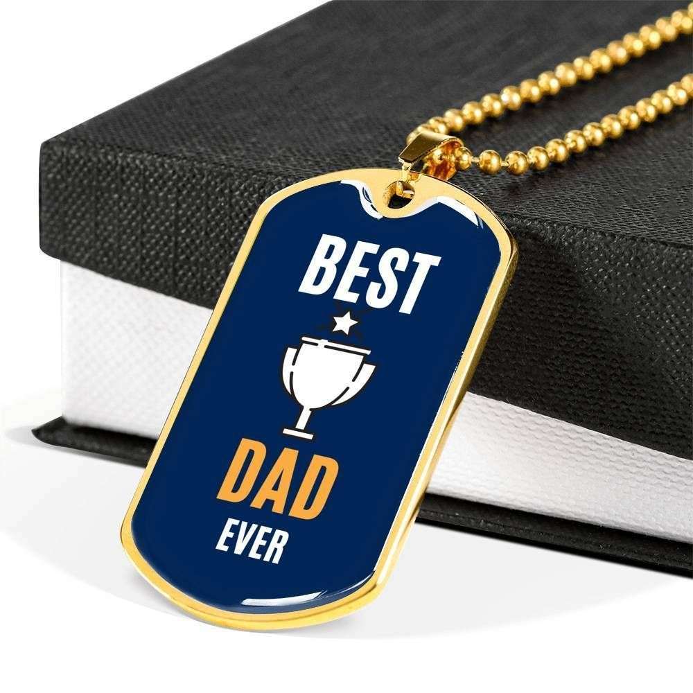 Dad Dog Tag Custom Picture Father’S Day, Best Dad Ever Dog Tag Necklace Gift For Men V5 Father's Day Rakva