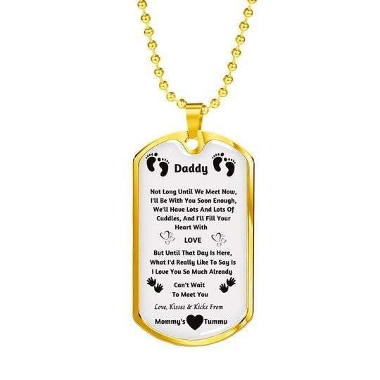 Dad Dog Tag Custom Picture Father’S Day, Dog Tag Necklace For Dad I Love You So Much Already Father's Day Rakva