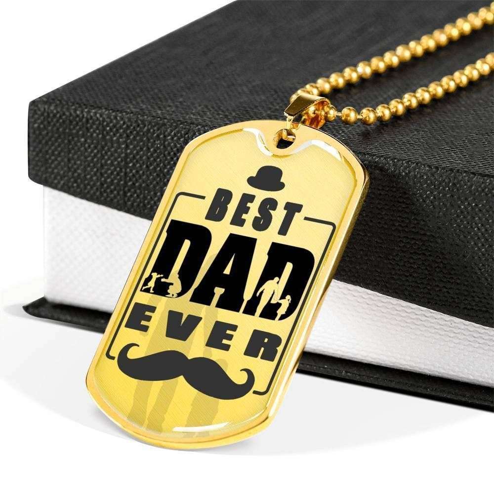 Dad Dog Tag, Custom Picture Father’S Day Gift Best Dad Ever Dog Tag Military Chain Necklace For Dad Dog Tag-2 Father's Day Rakva
