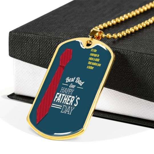 Dad Dog Tag Custom Picture Father’S Day, Gift Best Dad Ever Dog Tag Necklace Gift For Dad Father's Day Rakva