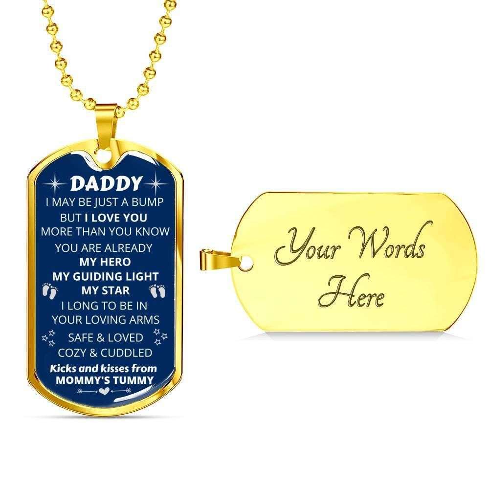 Dad Dog Tag, Custom Picture Father’S Day Gift Dog Tag Military Chain Necklace Giving Daddy My Hero My Guiding Light Dog Tag Father's Day Rakva