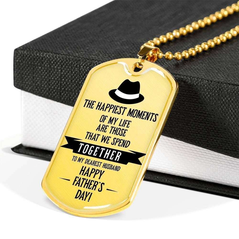 Dad Dog Tag Custom Picture Father’S Day Gift, Happy Father’S Day Dog Tag Military Chain Necklace For Dad Dog Tag-5 Father's Day Rakva