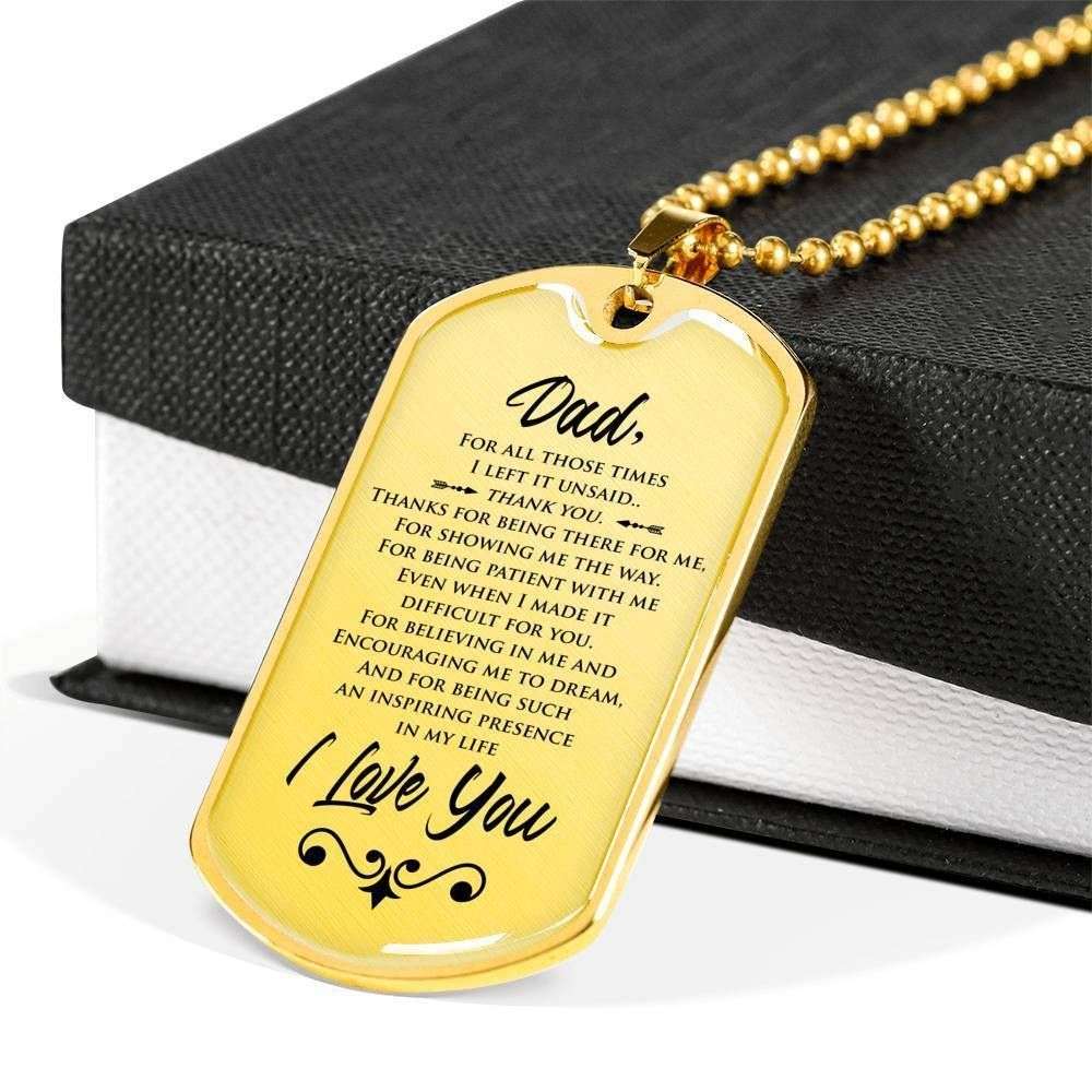Dad Dog Tag Custom Picture Father’S Day Gift, Inspiring Presence In My Life Dog Tag Military Chain Necklace Gift For Dad Father's Day Rakva