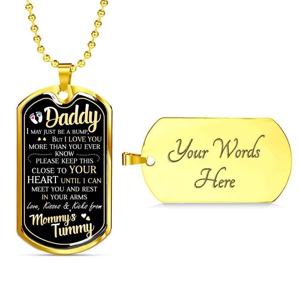 Dad Dog Tag, Custom Picture Father’S Day Gift Love You More Than You Ever Giving Dad Dog Tag Military Chain Necklace Dog Tag Father's Day Rakva