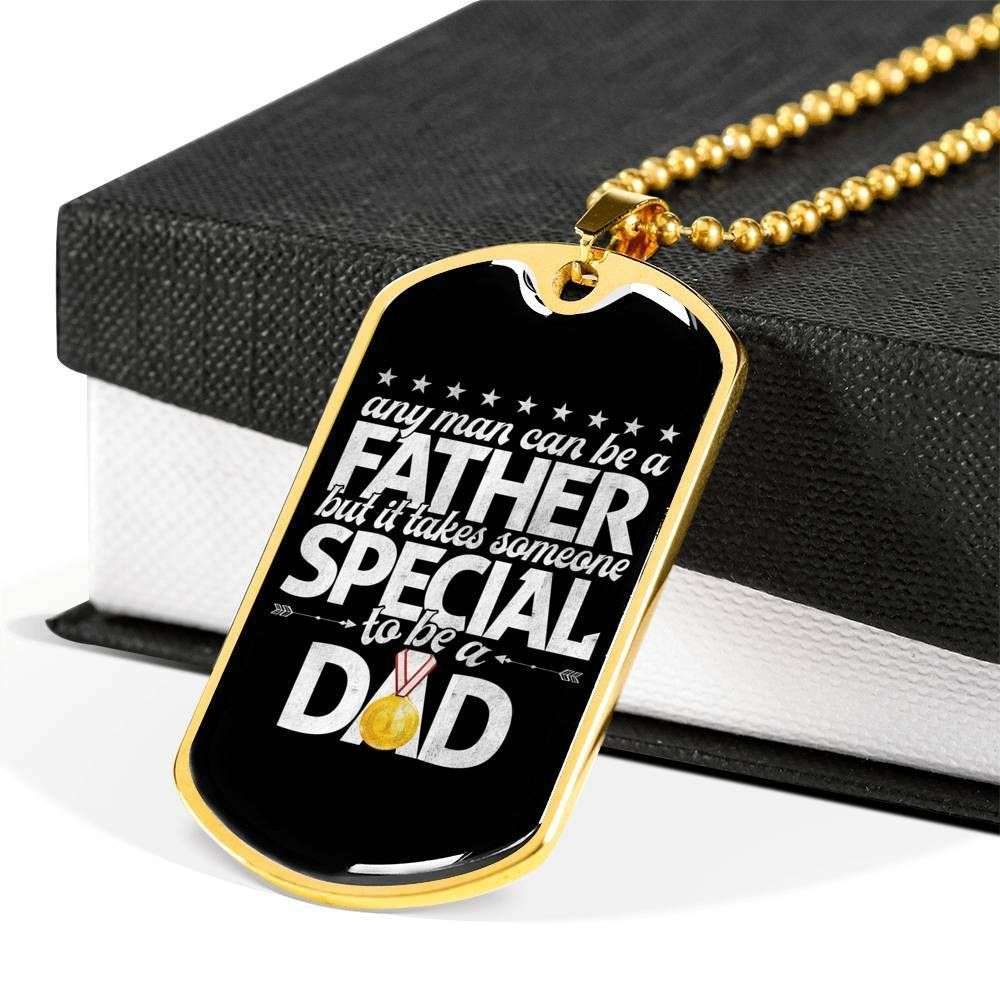 Dad Dog Tag Custom Picture Father’S Day Gift, That’Ll Make Him Love You Even More Dog Tag Military Chain Necklace For Dad Father's Day Rakva