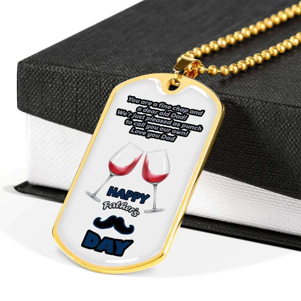 Dad Dog Tag Custom Picture Father’S Day Gift, You Are A Final Chap Dog Tag Military Chain Necklace For Dad Dog Tag Father's Day Rakva