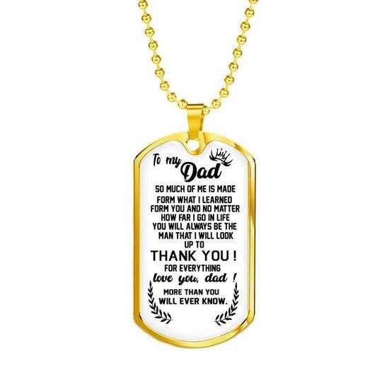 Dad Dog Tag Custom Picture Father’S Day, Give You A Special Thanks Dog Tag Necklace For Daddy Father's Day Rakva