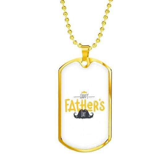 Dad Dog Tag Custom Picture, Happy Father’S Day, Gift For Dad Necklace Father's Day Rakva