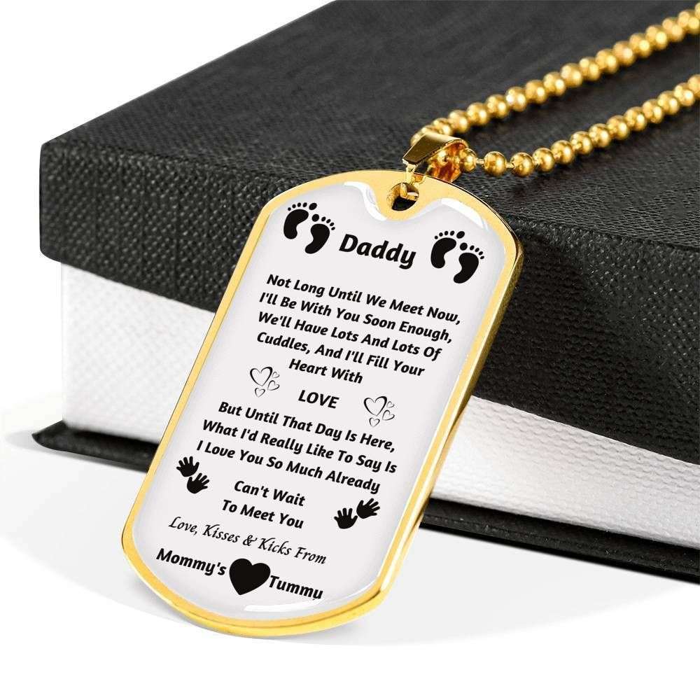 Dad Dog Tag Father’S Day Gift, Dog Tag Military Chain Necklace For Dad I Love You So Much Already Dog Tag Father's Day Rakva