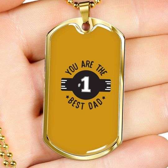Dad Dog Tag Father’S Day, You Are The Best Dad Dog Tag Necklace For Dad Father's Day Rakva