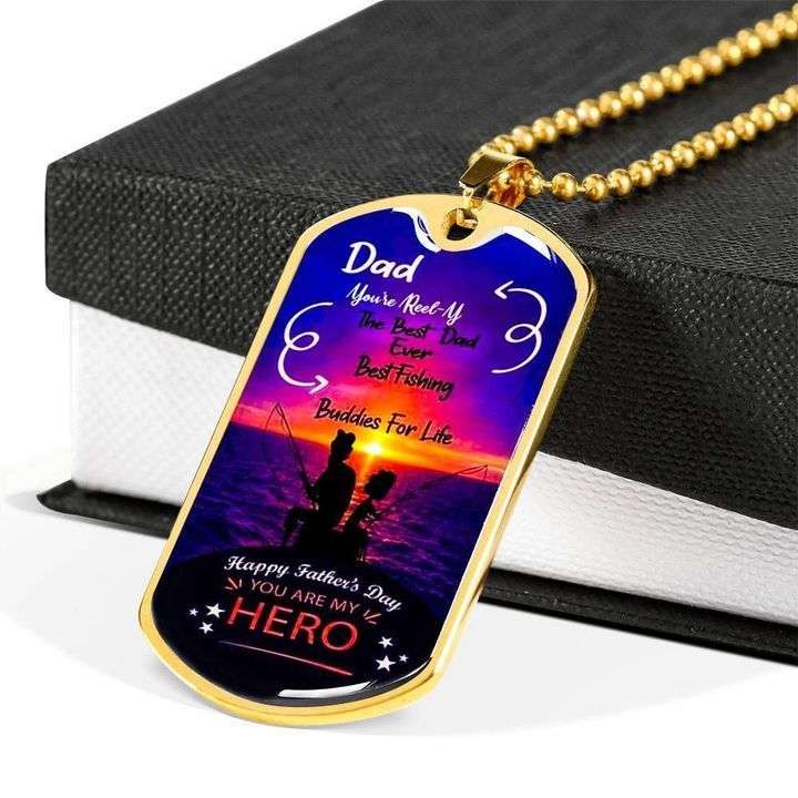 Dad Dog Tag Father’S Day, You’Re Really The Best Dad Dog Tag Necklace Gift For Dad Father's Day Rakva