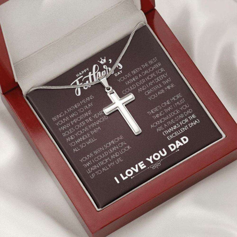 Dad Necklace, Father Necklace Father’S Day Gift, Christian Gift For Dad, Father Daughter Necklace Father's Day Rakva