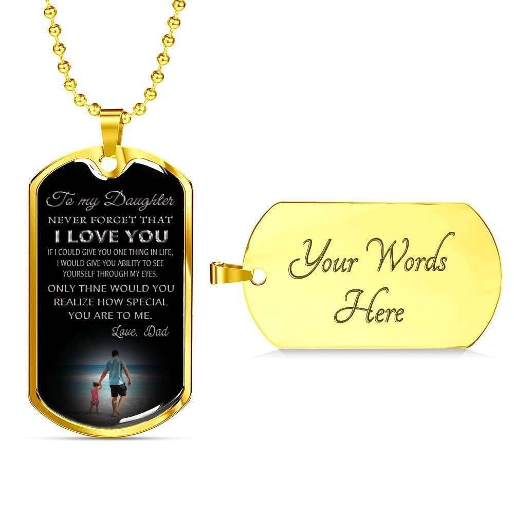 Daughter Dog Tag Custom Picture, How Special You Are Dog Tag Necklace Gift For Daughter Dughter's Day Rakva