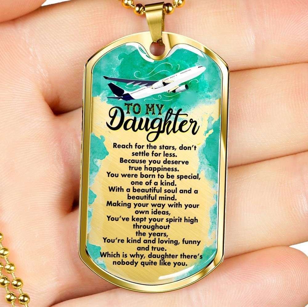 Daughter Dog Tag Custom Picture, You’Re Kind And Loving Dog Tag Military Chain Necklace For Pilot’S Daughter Dughter's Day Rakva