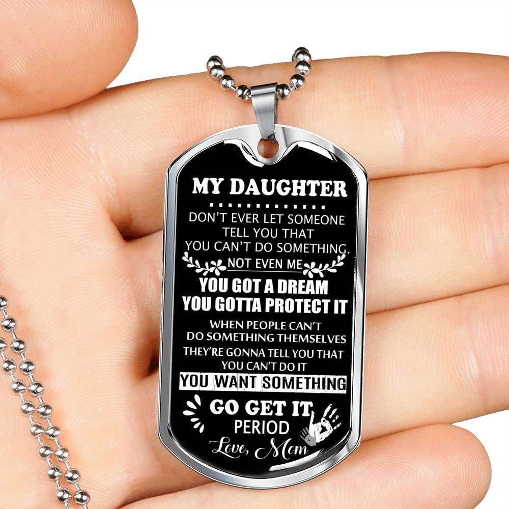 Daughter Dog Tag, Dog Tag For Daughter, Birthday Gift For Daughter Dog Tag-32 Dughter's Day Rakva
