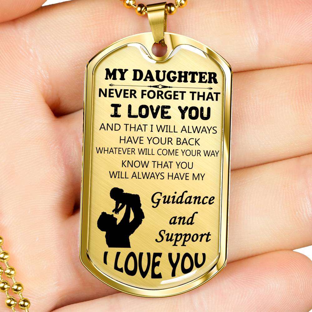 Daughter Dog Tag, To My Daughter Custom Picture Dog Tag: Gift For Daughter, Daughter Necklace-12 Dughter's Day Rakva