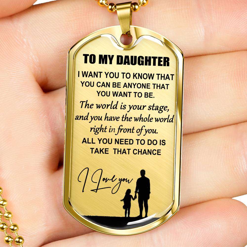 Daughter Dog Tag, To My Daughter Custom Picture Dog Tag: Gift For Daughter, Daughter Necklace-20 Dughter's Day Rakva