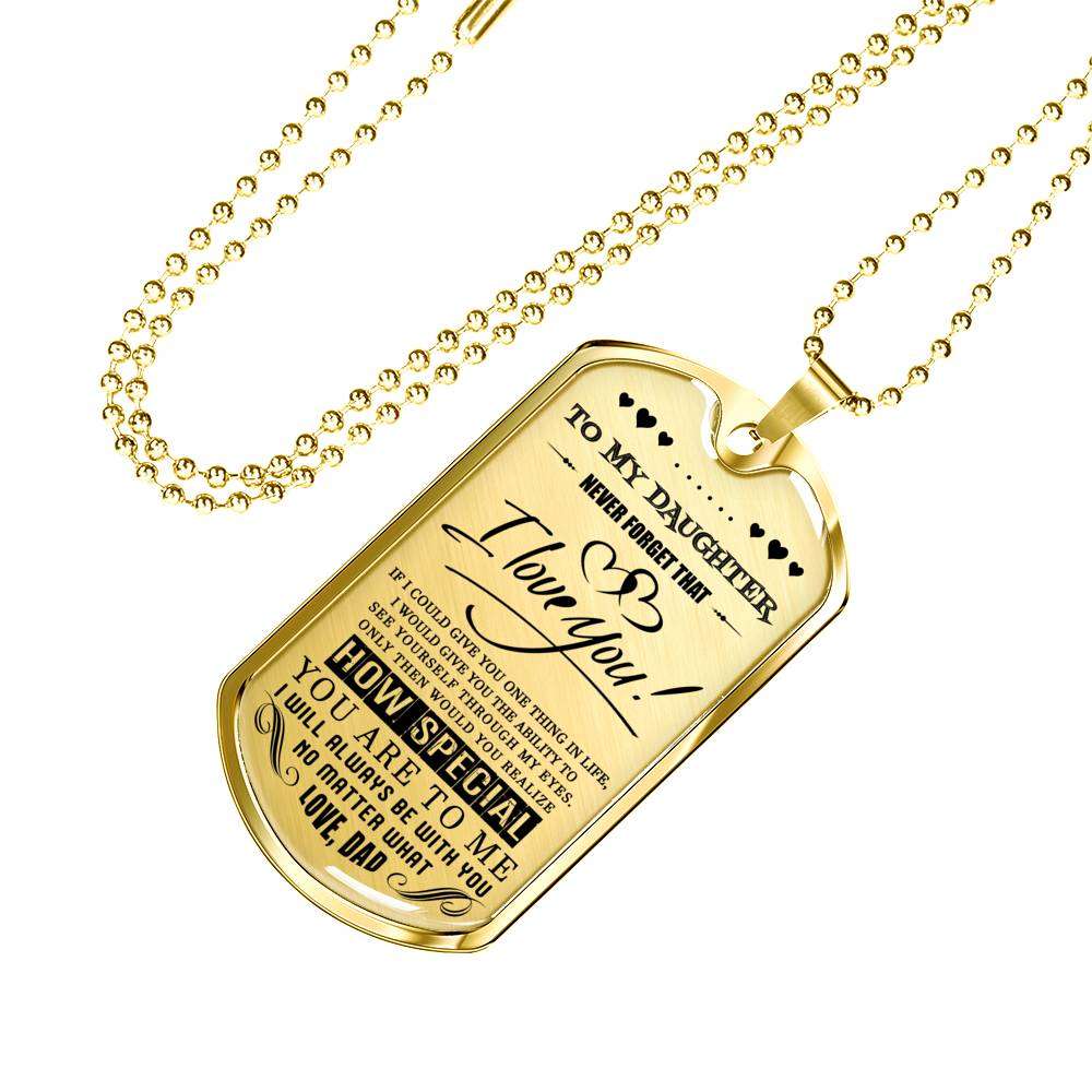 Daughter Dog Tag, To My Daughter Custom Picture: Gift For Daughter From Dad, Amazing Dog Tag-1 Dughter's Day Rakva