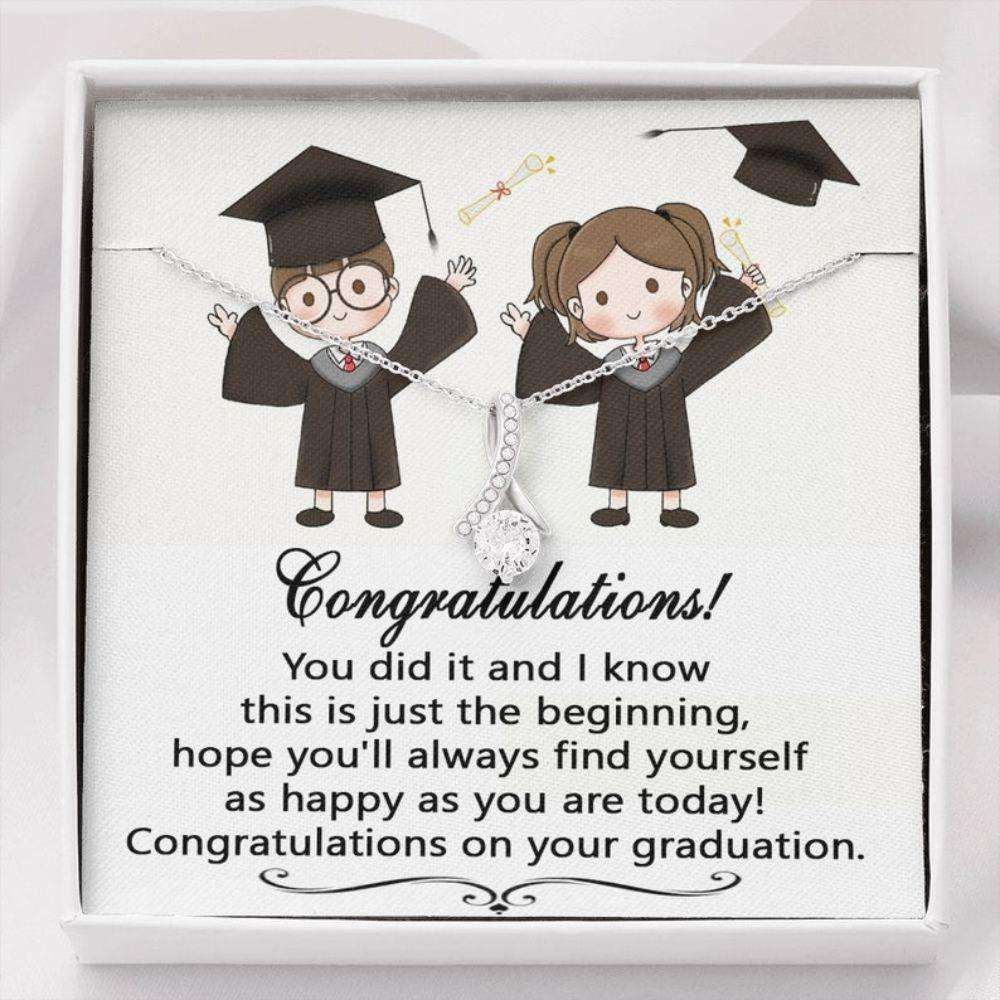 Daughter Necklace, Congratulations Gift Necklace For Girl, High