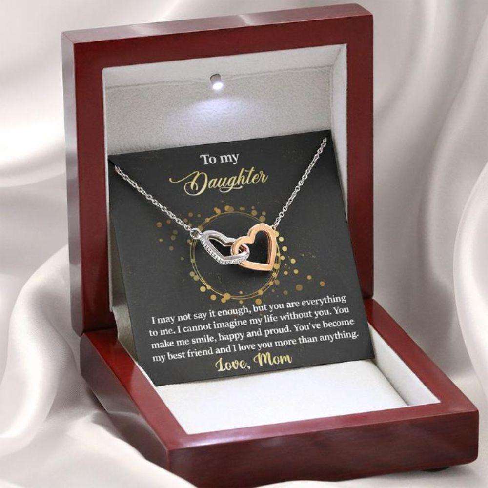 Daughter Necklace From Mom “ You Are Everything “ Gift Necklace Message Card Dughter's Day Rakva