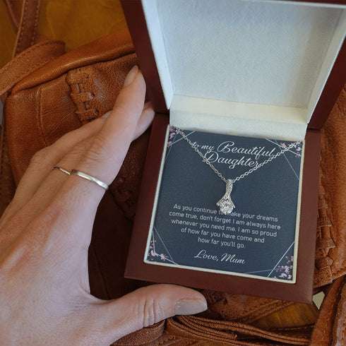 Daughter Necklace, To My Daughter From Mum Jewellery Gift For Daughter From Mother “ Alluring Beauty Necklace Dughter's Day Rakva