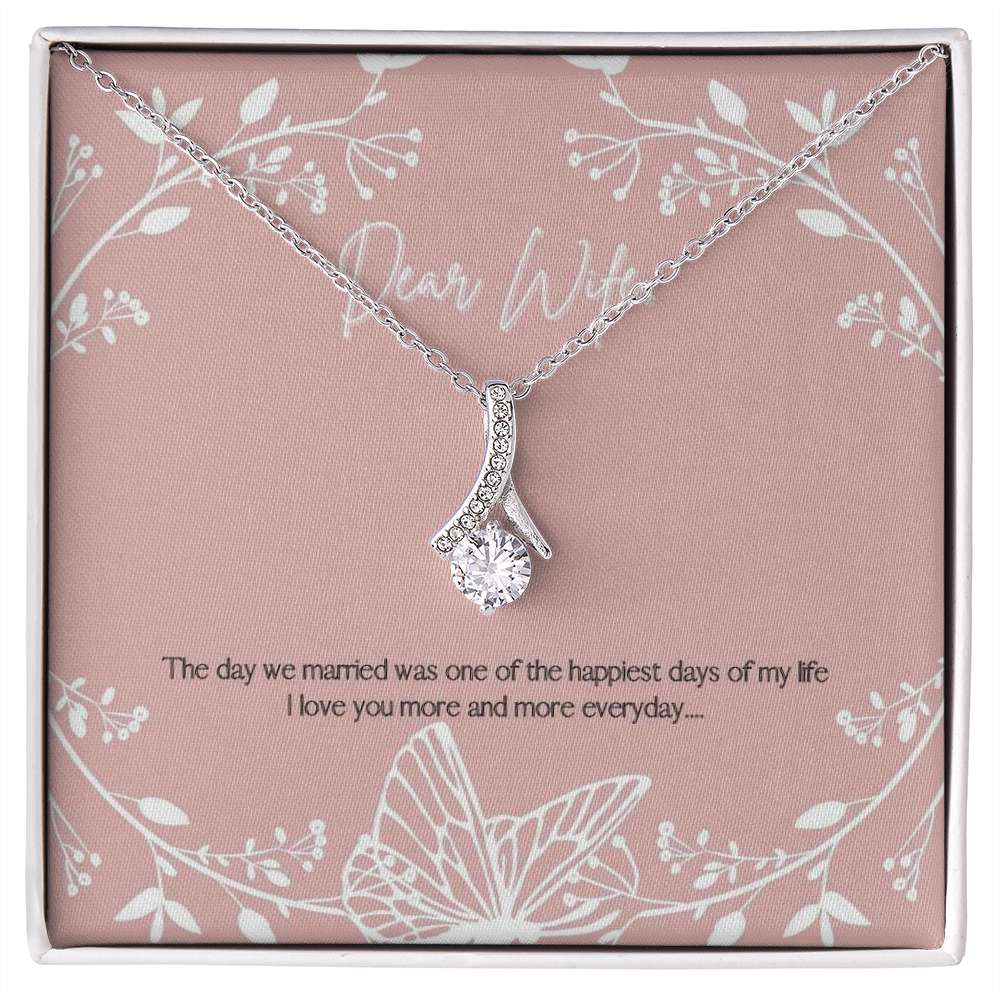 Dear Wife, Alluring - 925 Sterling Silver Necklace Rakva