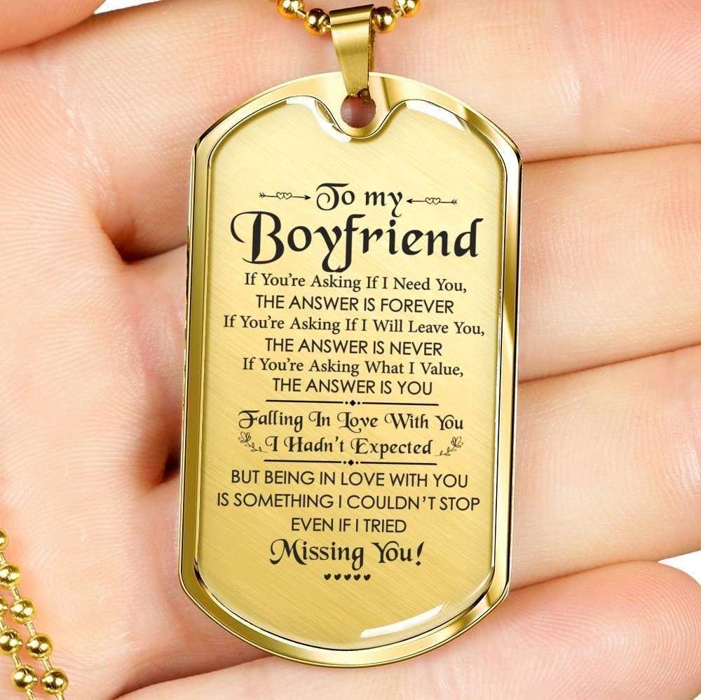 Dog Tag Custom Picture “ Being With You I Couldn’T Stop Even If I Tried Dog Tag Necklace Gift For Him Gifts For Friend Rakva
