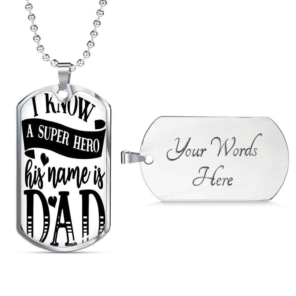 Dog Tag Custom Picture Military 925 Silver Liquid Glass Coating Dog Tag Necklace Rakva