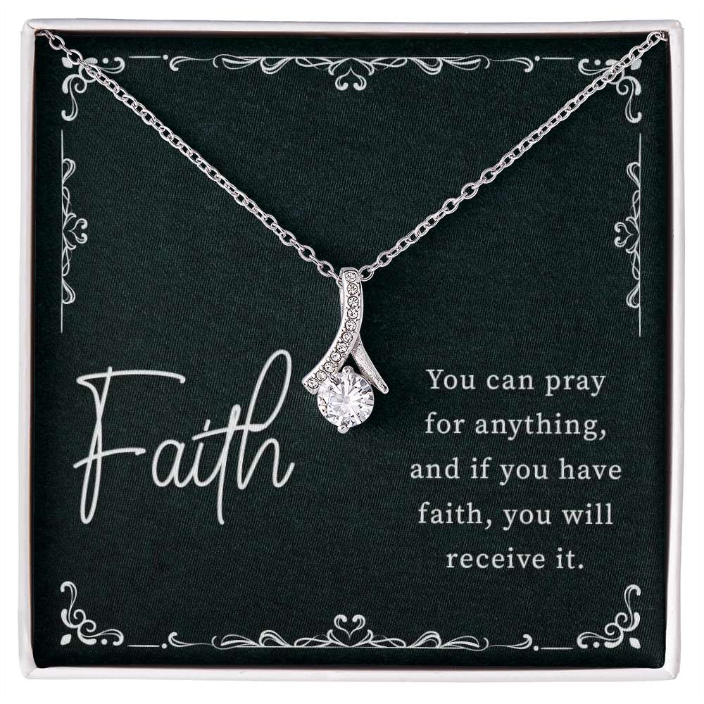 Faith-You can pray for anything Alluring - 925 Sterling Silver Necklace Rakva