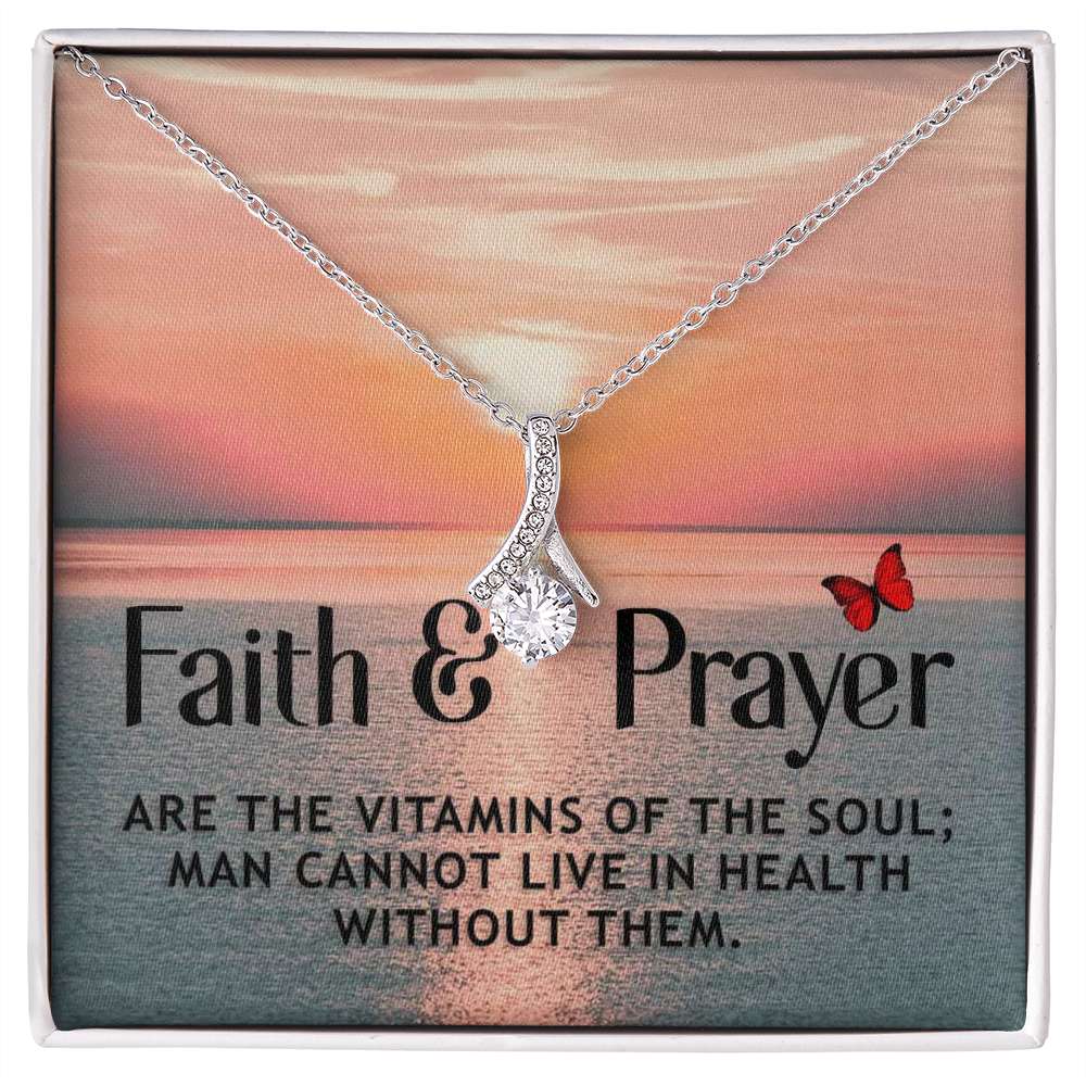 Faith and prayer Alluring - 925 Sterling Silver Necklace Rakva