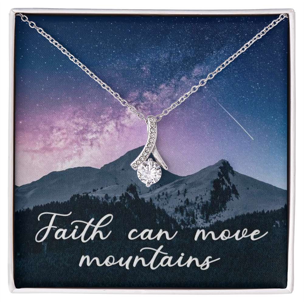 Faith can move mountains Alluring - 925 Sterling Silver Necklace Rakva