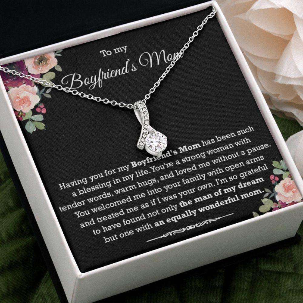 Future Mother-In-Law Necklace, To My Boyfriend’S Mother Gift