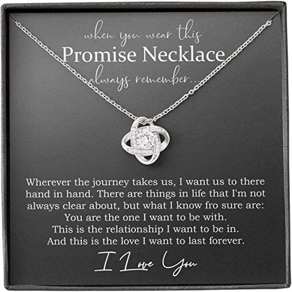 Girlfriend Necklace, Promise Necklace For Girlfriend From