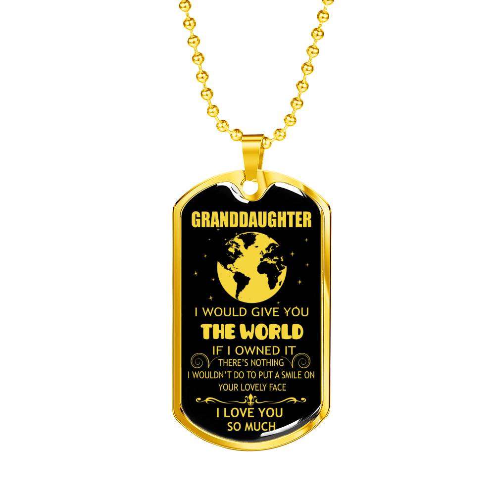 Granddaughter Dog Tag, Custom Picture Dog Tag For Granddaughter: Gift For Granddaughter Dog Tag-10 Gifts For Daughter Rakva