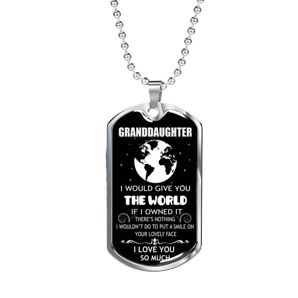 Granddaughter Dog Tag, Dog Tag For Granddaughter: Gift For Granddaughter Dog Tag-12 Gifts For Daughter Rakva
