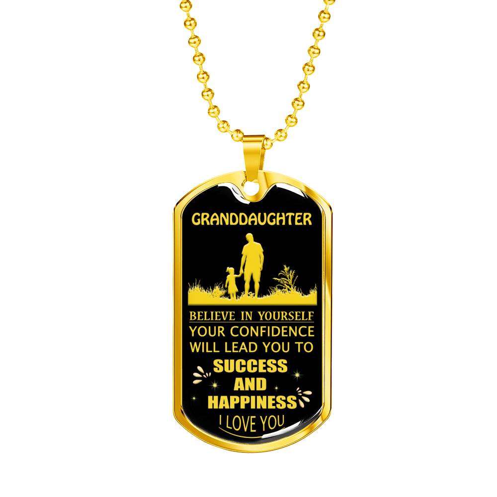 Granddaughter Dog Tag, Dog Tag For Granddaughter: Gift For Granddaughter Dog Tag-22 Gifts For Daughter Rakva
