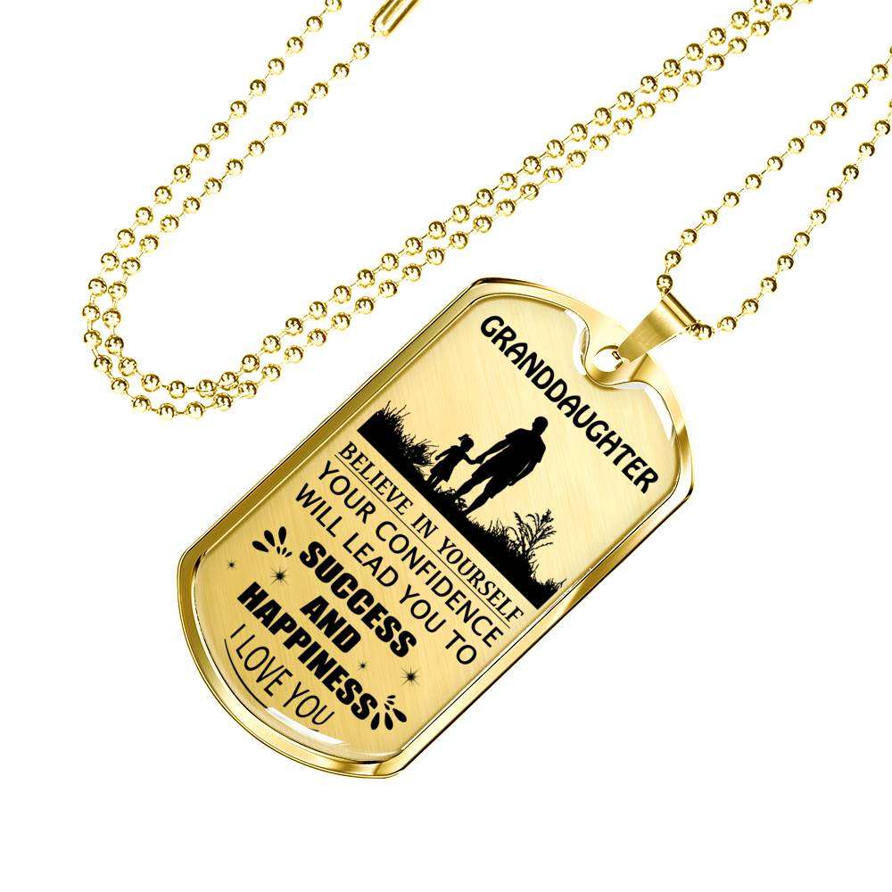 Granddaughter Dog Tag, Dog Tag For Granddaughter: Gift For Granddaughter Dog Tag-23 Gifts For Daughter Rakva