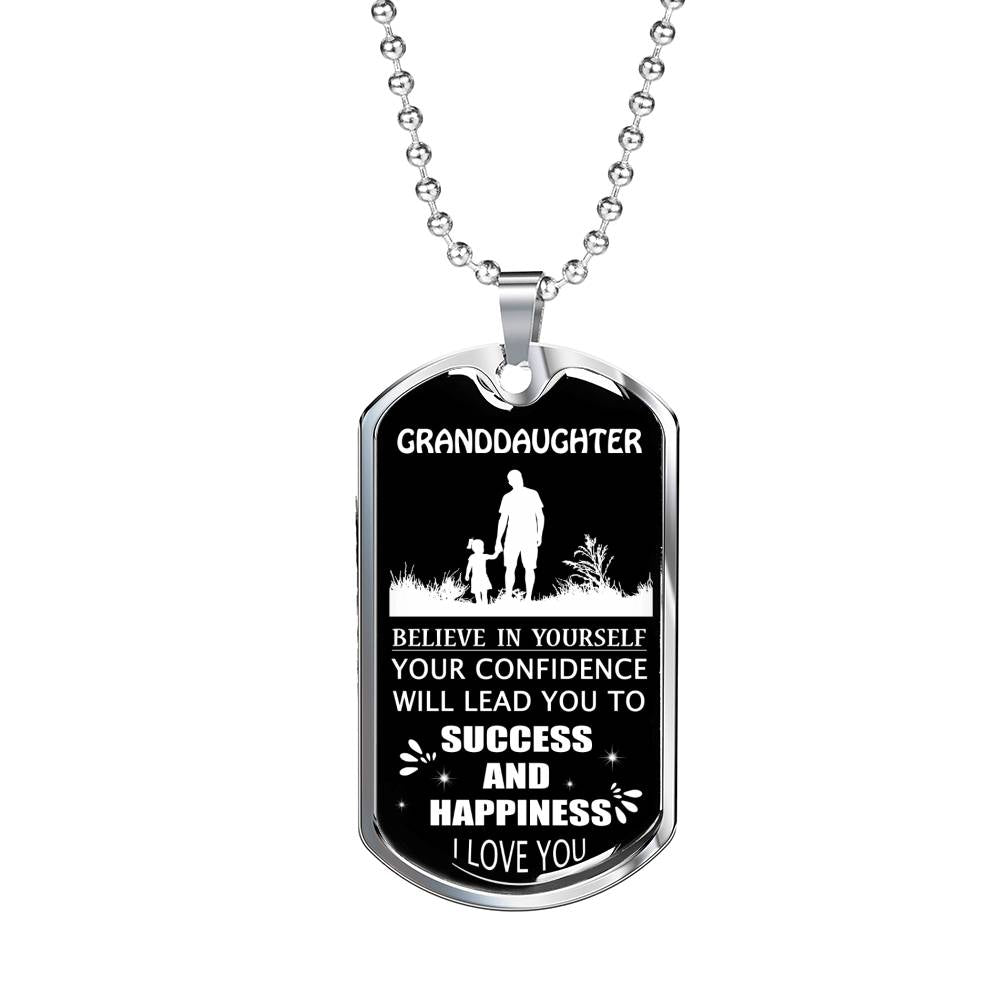 Granddaughter Dog Tag, Dog Tag For Granddaughter: Gift For Granddaughter Dog Tag-24 Gifts For Daughter Rakva