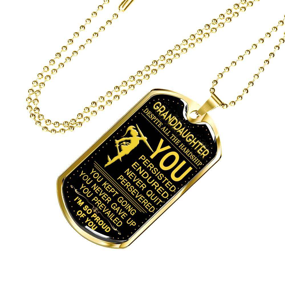Granddaughter Dog Tag, Dog Tag For Granddaughter: Gift For Granddaughter Dog Tag-25 Gifts For Daughter Rakva