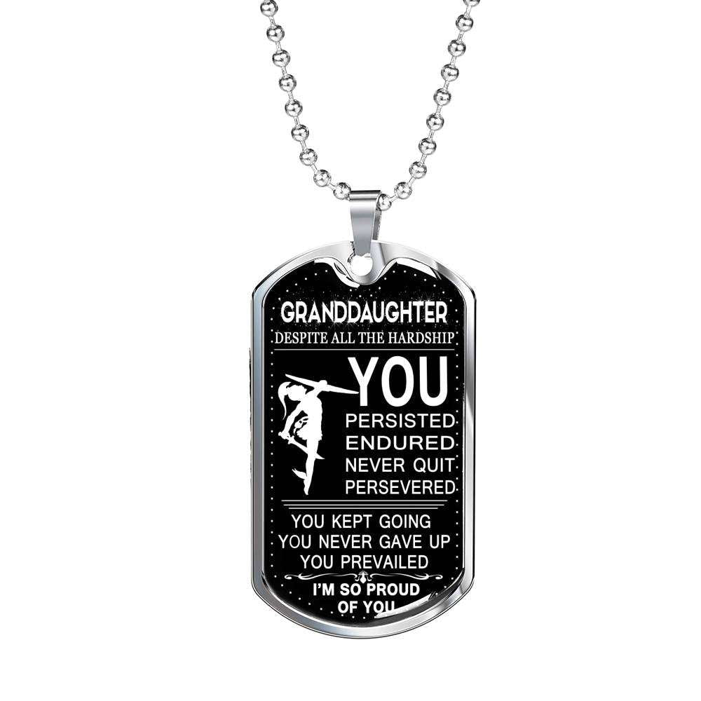 Granddaughter Dog Tag, Dog Tag For Granddaughter: Gift For Granddaughter Dog Tag-27 Gifts For Daughter Rakva