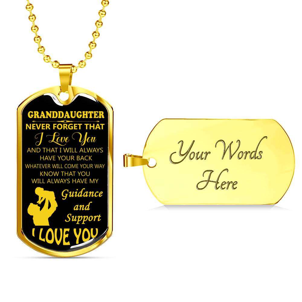 Granddaughter Dog Tag, To My Granddaughter Dog Tag : Gifts From Grandparents, Great Granddaughter Gifts Dog Tag-18 Gifts For Daughter Rakva