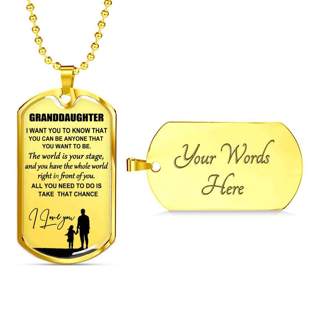 Granddaughter Dog Tag, To My Granddaughter Dog Tag : Gifts From Grandparents, Great Granddaughter Gifts Dog Tag-27 Gifts For Daughter Rakva